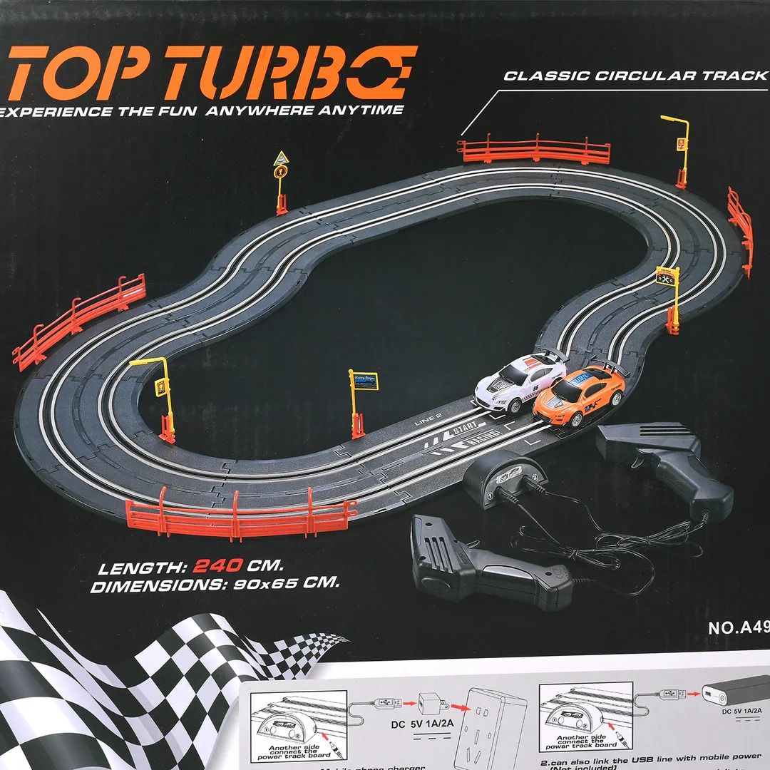 Soba Top Turbo: Professional 1:43 Scale High-Speed Slot Car Racing Championship Set View Gallery - Pakistan