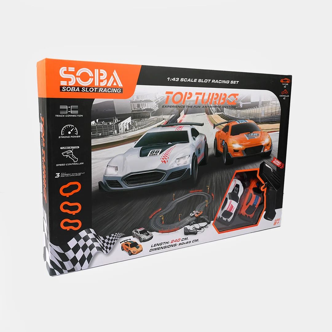 Soba Top Turbo: Professional 1:43 Scale High-Speed Slot Car Racing Championship Set View Gallery - Pakistan