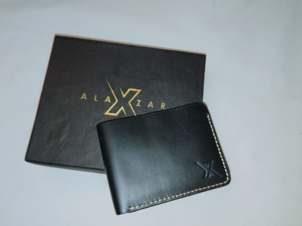 Men’s Rugged Leather Wallet | Black Cow Leather | Durable & Stylish | Premium Quality View Gallery - Pakistan