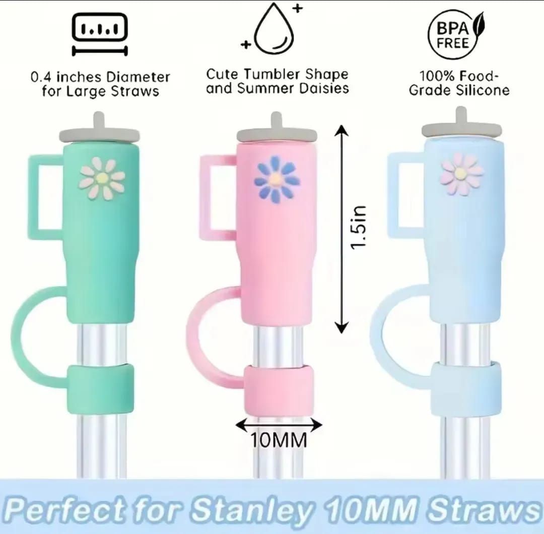 Silicone Straw Covers Premium Quality Smooth Finish Comfortable Fit For Daily Drinking Travel And Outdoor Utility View Gallery - Pakistan