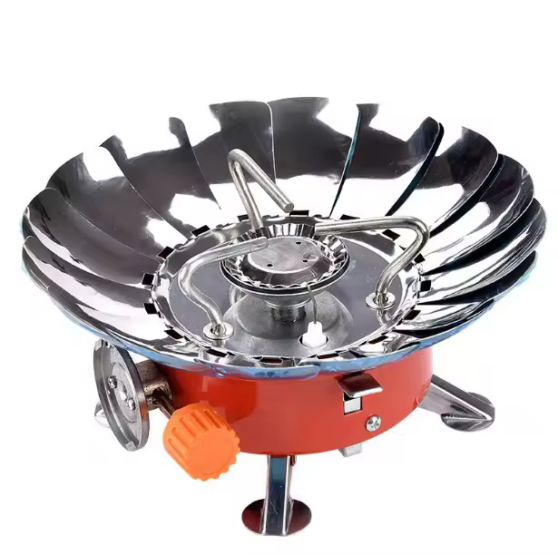 Portable Camping Mini Gas Stove Durable Construction Smooth Finish Easy Use Comfortable Handling For Outdoor Cooking Travel And Daily Utility
