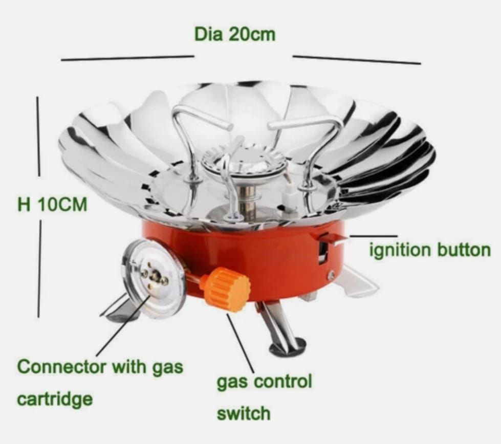 Portable Camping Mini Gas Stove Durable Construction Smooth Finish Easy Use Comfortable Handling For Outdoor Cooking Travel And Daily Utility View Gallery - Pakistan