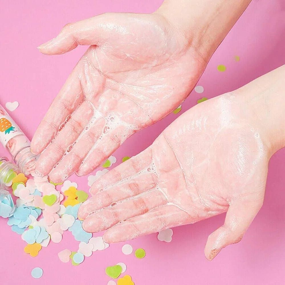 100 Pcs Disposable Flower Paper Soap With Portable Tube Multi Color Travel Sheets For Hand Washing And Outdoor Use Premium Quality (Random Color) View Gallery - Pakistan