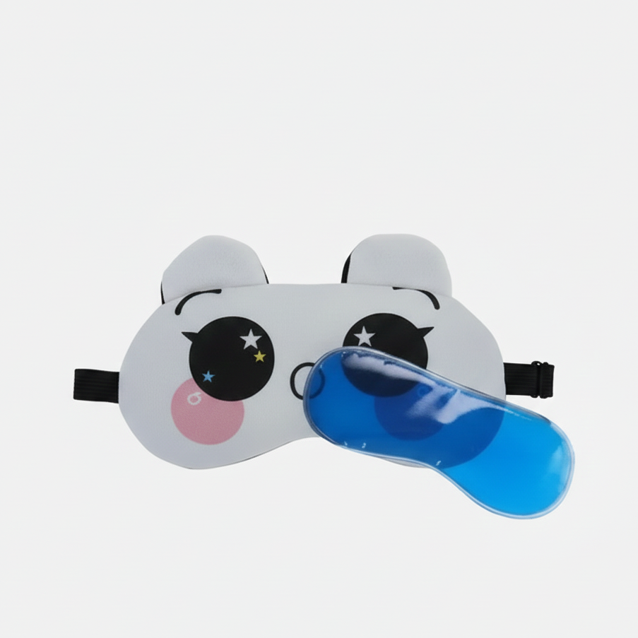 Sleeping Gel Eye Mask Premium Quality Smooth Texture Comfortable Fit Relaxing Design (Random Color) View Gallery - Pakistan