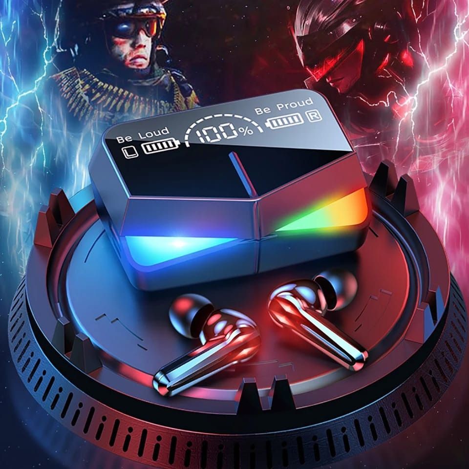 M28 TWS Wireless Earbuds With Charging Case Premium Quality Smooth Sound Comfortable Fit Durable Build