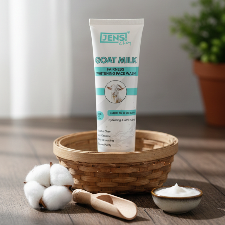 Jens Choy Goat Milk Fairness Whitening Face Wash Gentle Formula Brightening Effect Premium Quality - 100g