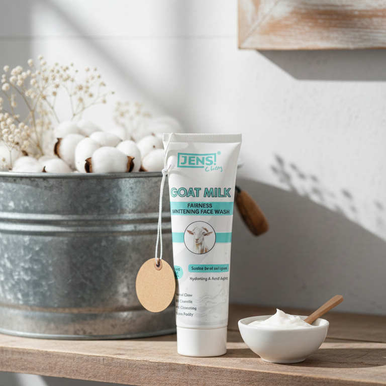 Jens Choy Goat Milk Fairness Whitening Face Wash Gentle Formula Brightening Effect Premium Quality - 100g View Gallery - Pakistan
