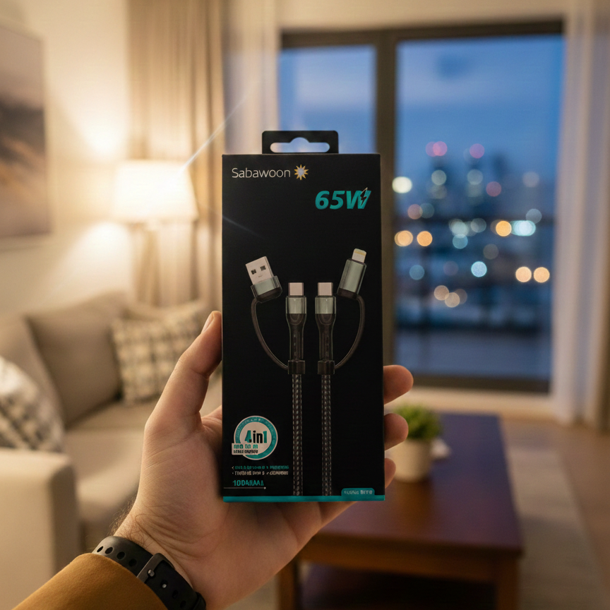 Sabawoon S116 Type‑C to Type‑C Cable | 120W | Digital Display | 100% Original View Gallery - Pakistan