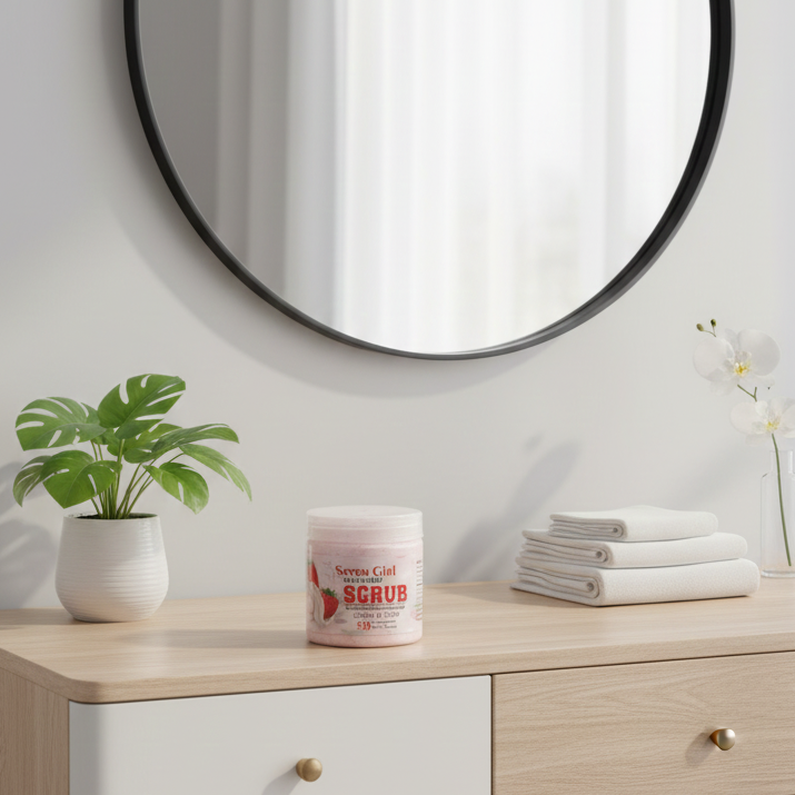 Seven Girl Whitening Scrub Strawberry Moisturise Care – Big Size View Gallery - Pakistan