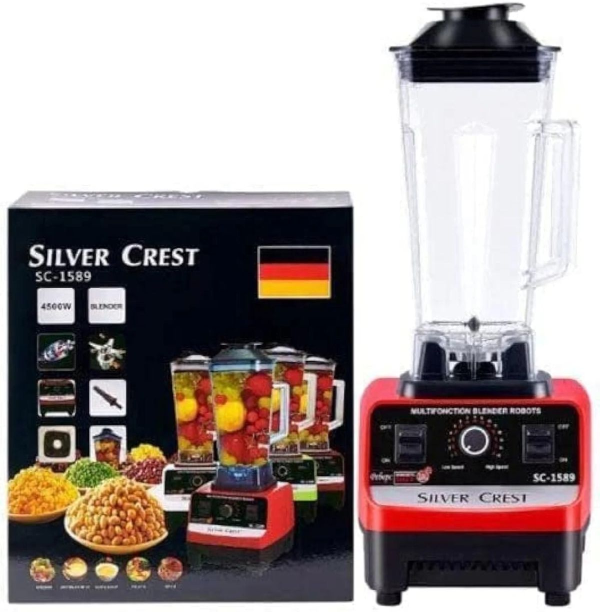 2‑in‑1 German Technology SC‑1589 Juicer, Blender & Dry Mill Jar View Gallery - Pakistan