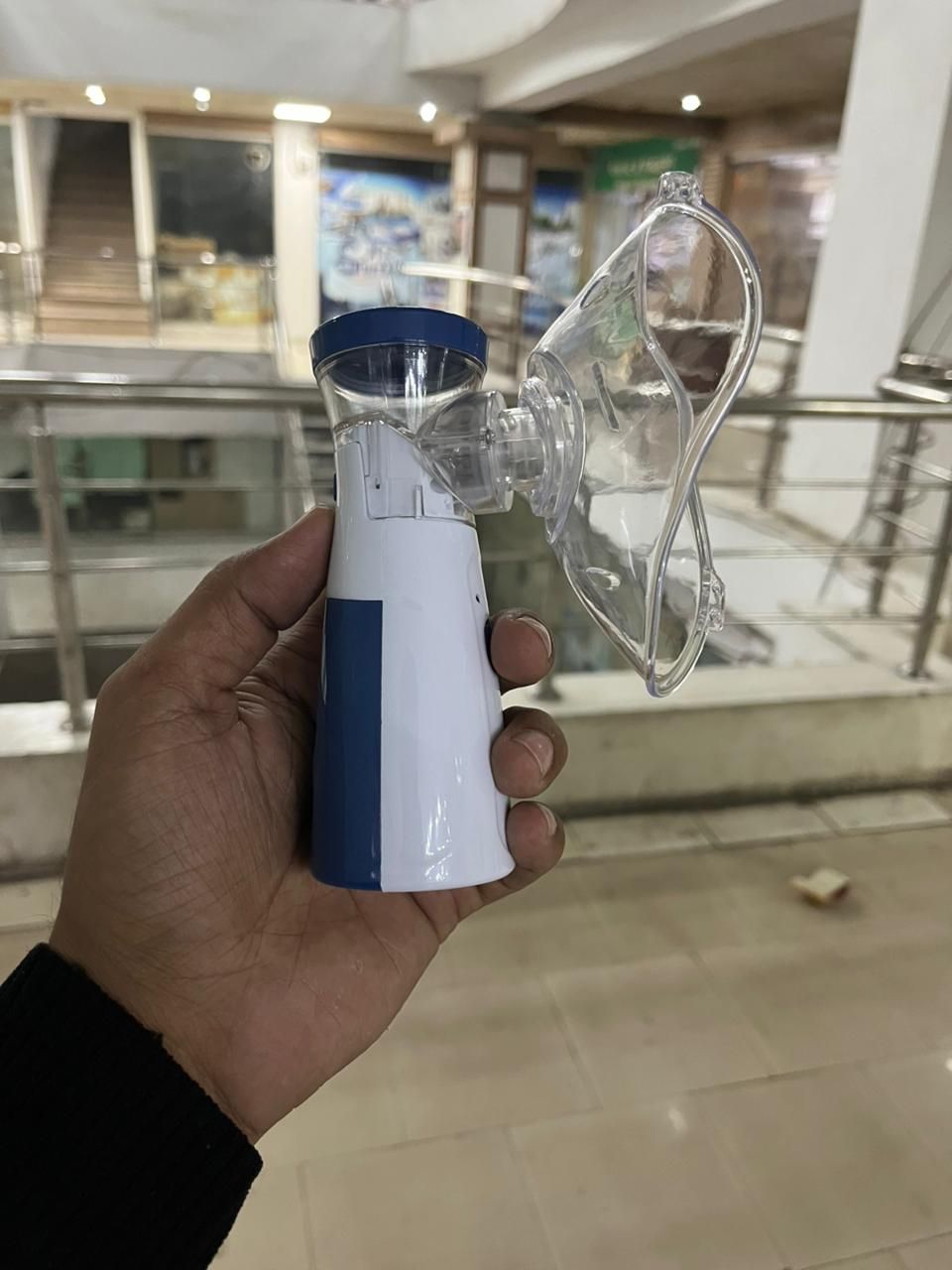 Portable Mesh Nebulizer USB & Battery Operated | Mini Nebulizer With Mask | Personal Inhaler for Efficient Respiratory Care View Gallery - Pakistan