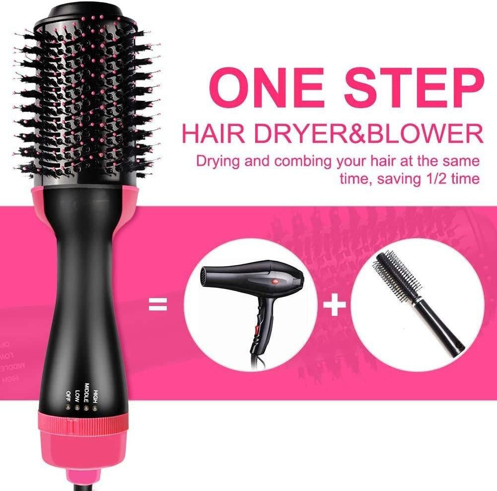 3‑in‑1 Hair Dryer with Comb, Hair Straightener & Curler for Easy Styling View Gallery - Pakistan