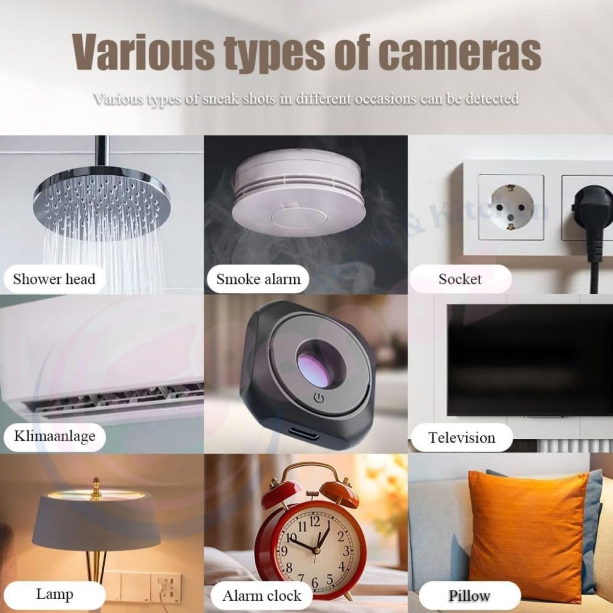 Wireless Hidden Camera Detector – Portable Anti‑Spy Bug Sweeper for Privacy Protection View Gallery - Pakistan
