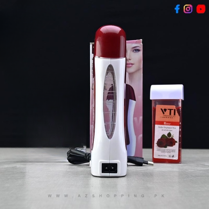 V-BENZ Original Electric Roll On Wax Depilator Heater Hair Removal Machine (Wax Cartridge Included) – Model: V-5889 View Gallery - Pakistan
