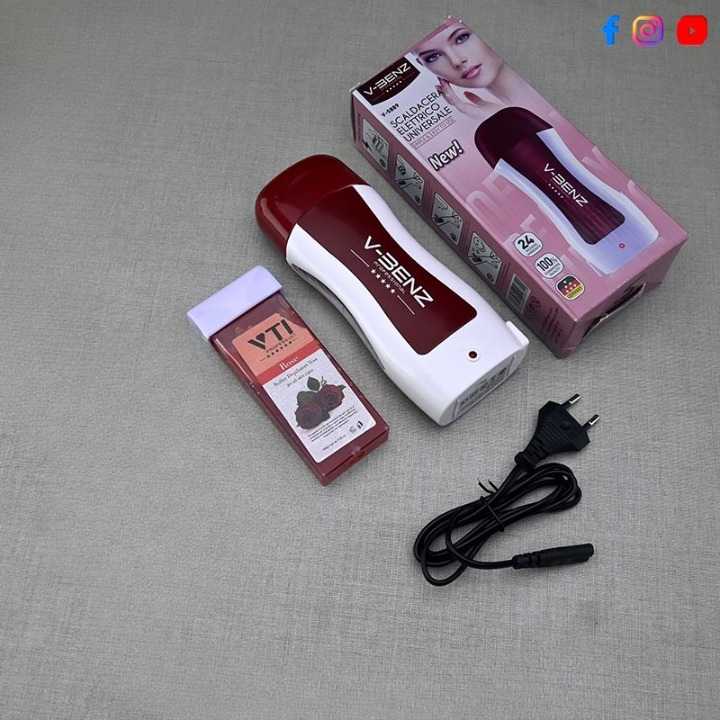 V-BENZ Original Electric Roll On Wax Depilator Heater Hair Removal Machine (Wax Cartridge Included) – Model: V-5889 View Gallery - Pakistan