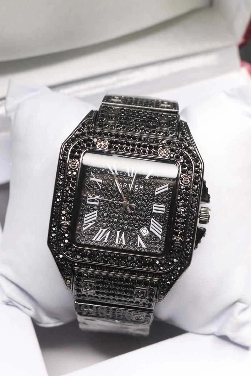 CTR Watch Stone Mens Striking Stone Finish Precision Quartz Comfortable Fit