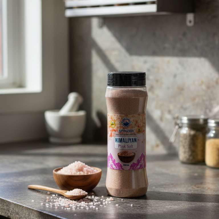 Spinzer Himalayan Pink Salt Natural Mineral Rich Pure Taste Perfect Choice For Daily Cooking Needs - 500g View Gallery - Pakistan