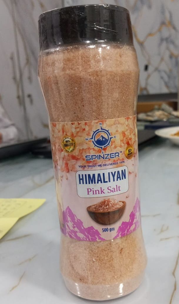 Spinzer Himalayan Pink Salt Natural Mineral Rich Pure Taste Perfect Choice For Daily Cooking Needs - 500g View Gallery - Pakistan
