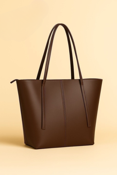 1 Piece Tote Handbag Elegant Design Premium Quality Smooth Finish Easy Carry View Gallery - Pakistan