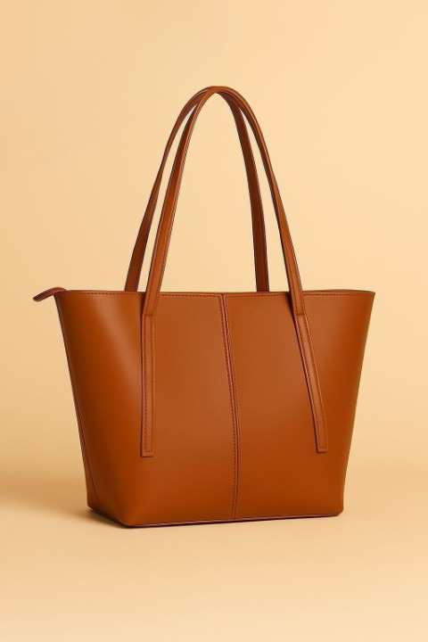 1 Piece Tote Handbag Elegant Design Premium Quality Smooth Finish Easy Carry View Gallery - Pakistan