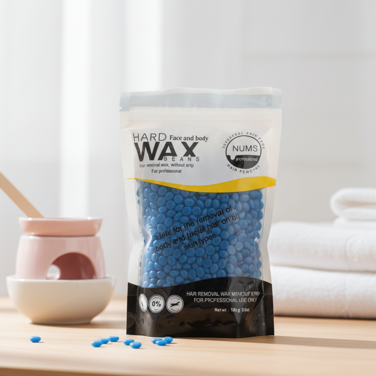 NUMS Professional Hard Wax Beans - Face &amp; Body Hair Removal Wax Without Strips - Ideal for All Hair &amp; Skin Types - 100g / 3.5oz