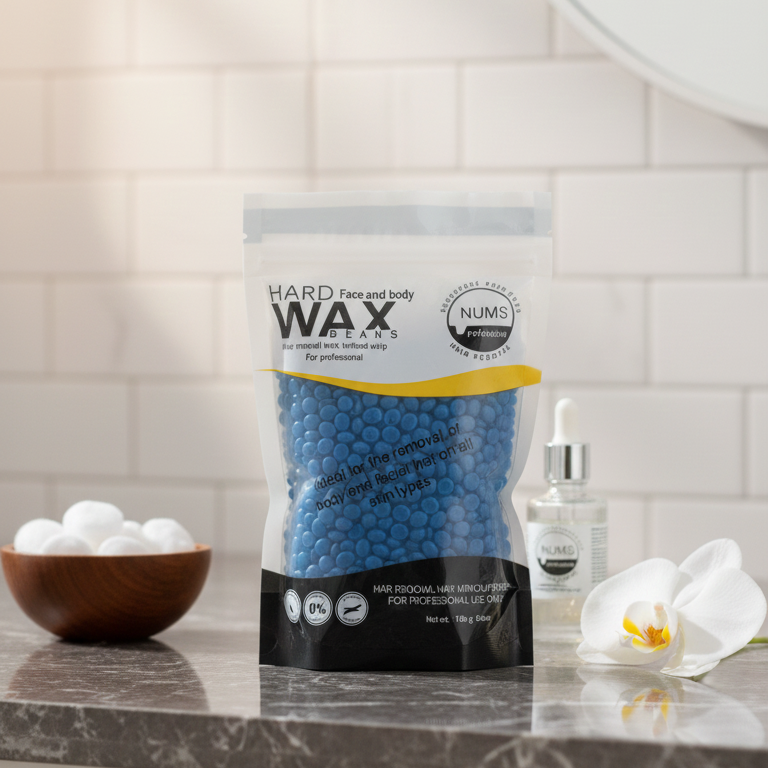 NUMS Professional Hard Wax Beans - Face & Body Hair Removal Wax Without Strips - Ideal for All Hair & Skin Types - 100g / 3.5oz View Gallery - Pakistan