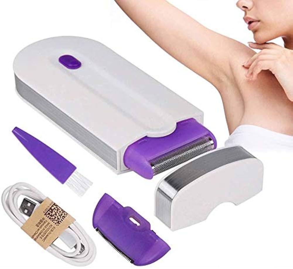 Portable Rechargeable Yes Hair Remover, Painless Epilator Shaver for Women, Featuring USB Charging, Underarm/Body Hair Removal View Gallery - Pakistan