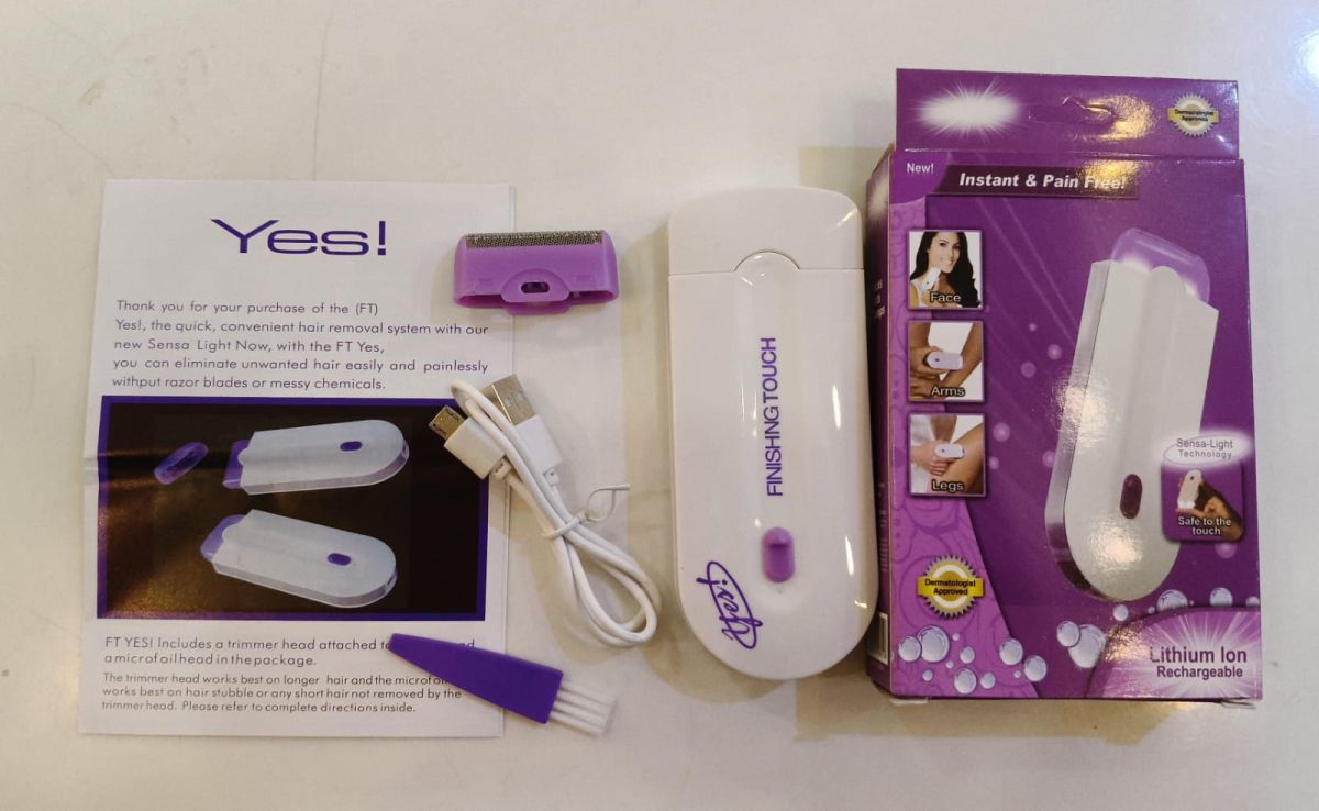 Portable Rechargeable Yes Hair Remover, Painless Epilator Shaver for Women, Featuring USB Charging, Underarm/Body Hair Removal View Gallery - Pakistan