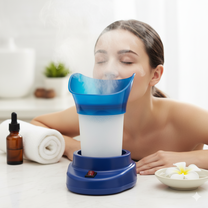 Shinon Face Steamer & Inhaler 2-in-1 | Steam Facial Machine Electric | Sauna Spa Nebulizer Home Facial View Gallery - Pakistan