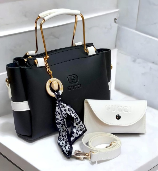 Ladies Handbag With Match Small Pouch Elegant Design Premium Quality