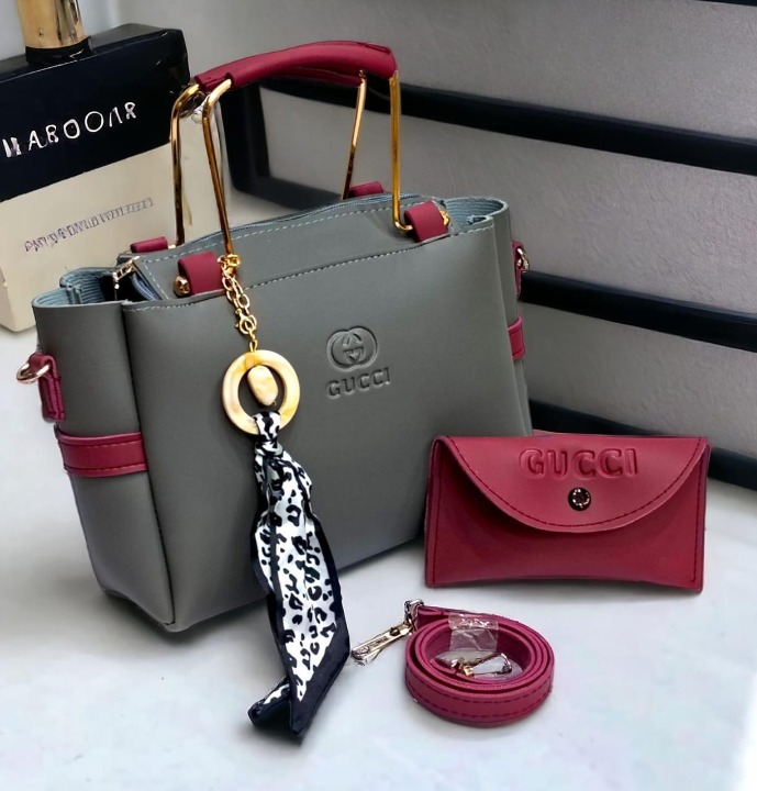 Ladies Handbag With Match Small Pouch Elegant Design Premium Quality View Gallery - Pakistan