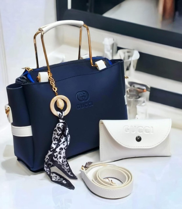 Ladies Handbag With Match Small Pouch Elegant Design Premium Quality View Gallery - Pakistan