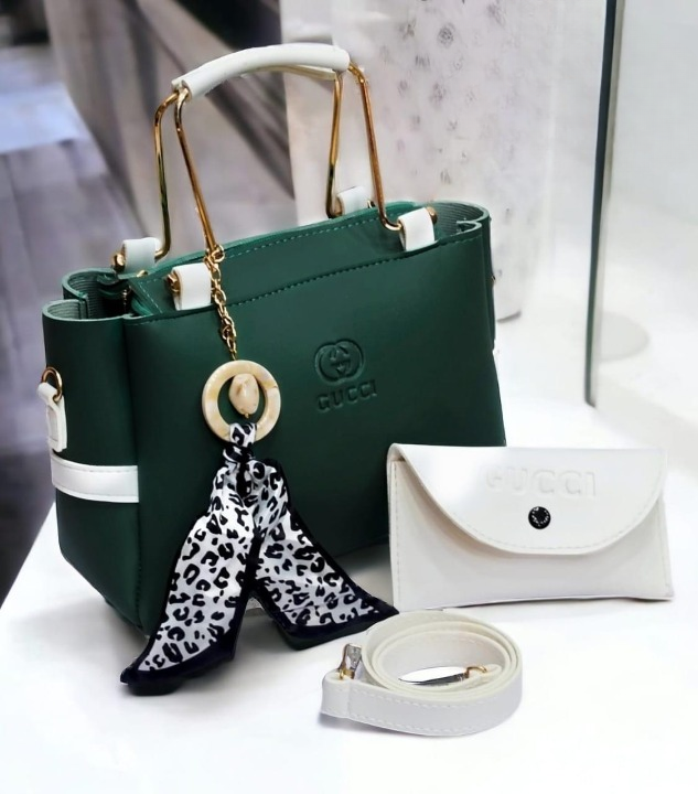 Ladies Handbag With Match Small Pouch Elegant Design Premium Quality View Gallery - Pakistan