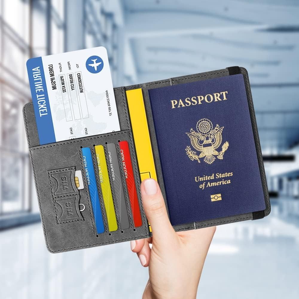 Voyager Series RFID Protected Passport Cover Holder And Travel Wallet Premium Leather View Gallery - Pakistan