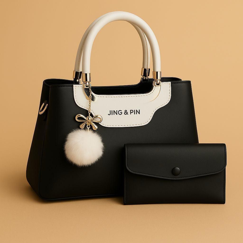 Premium 'JING &amp; PIN' Ladies Handbag Collection with Clutch and Shoulder Strap Option
