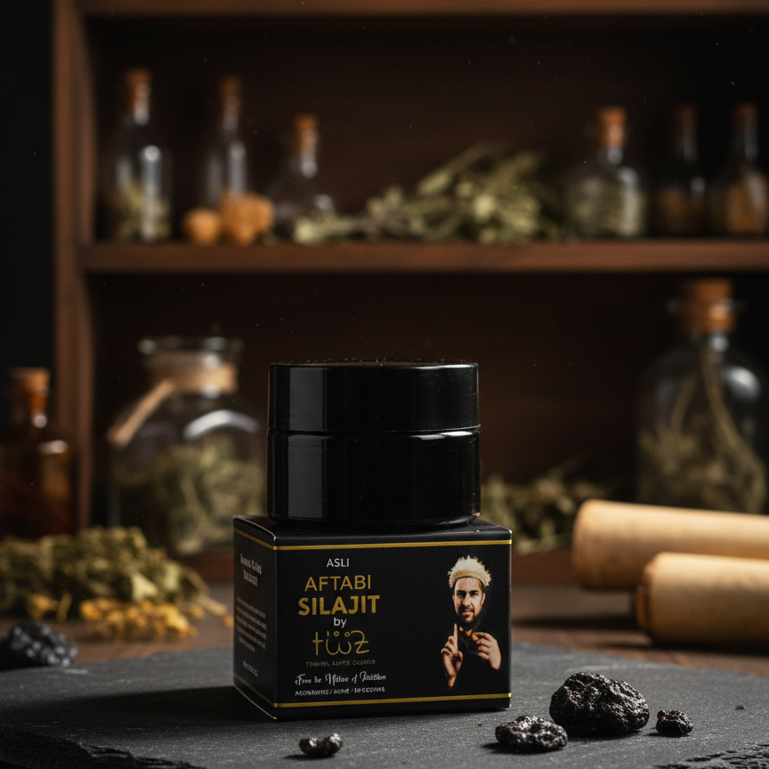 ASLI AFTABI SHILAJIT by T W Z: Pure Himalayan Gold Resin - Traditional Ayurvedic Supplement for Wellness, Energy, and Vitality (30g)