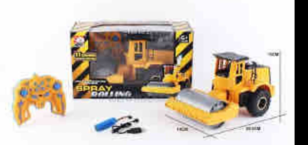 Construction Machine Roller – Remote Control Toy with Spray Effect, Heavy Duty RC Vehicle for Kids & Adults View Gallery - Pakistan