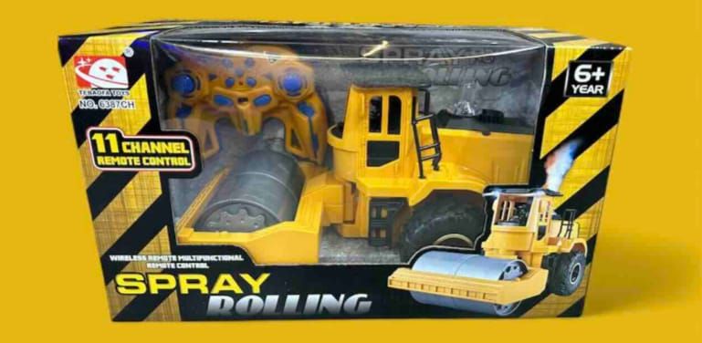 Construction Machine Roller – Remote Control Toy with Spray Effect, Heavy Duty RC Vehicle for Kids & Adults View Gallery - Pakistan