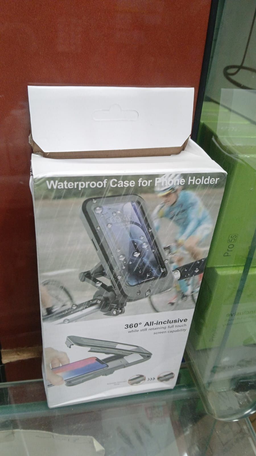 Bike Handlebar Waterproof Case Phone Holder – Full Touch Screen, Secure Mount for Cycling & Travel View Gallery - Pakistan