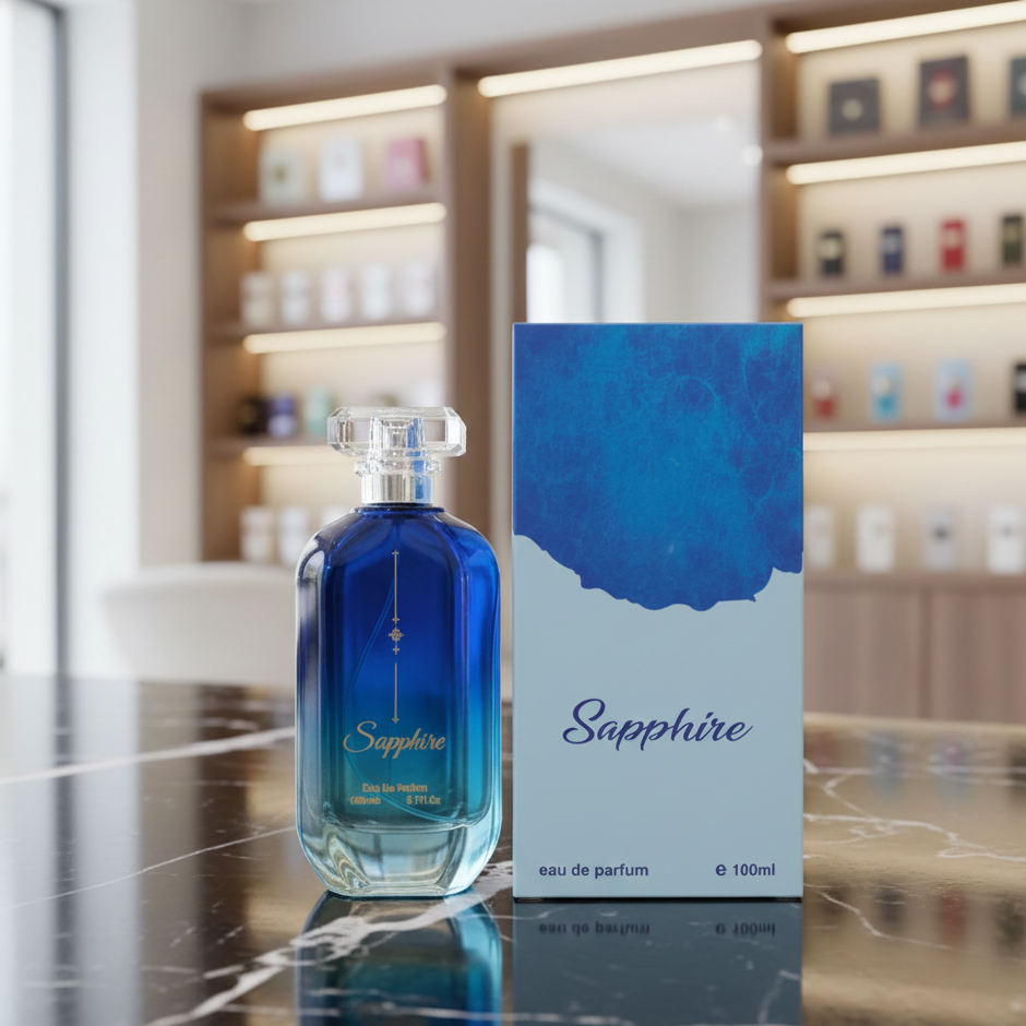 Sapphire Perfume – 100ml Long-Lasting Fragrance, Elegant Scent for Daily Wear & Special Occasions View Gallery - Pakistan