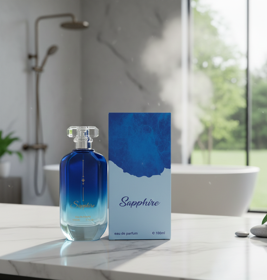 Sapphire Perfume – 100ml Long-Lasting Fragrance, Elegant Scent for Daily Wear & Special Occasions View Gallery - Pakistan
