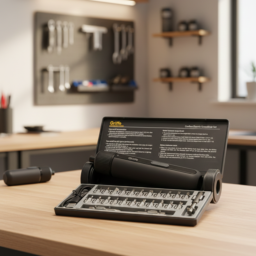 Griffe GRBSL 01 Cordless Electric Screwdriver Set Durable Quality Comfortable Use Smooth Handling View Gallery - Pakistan