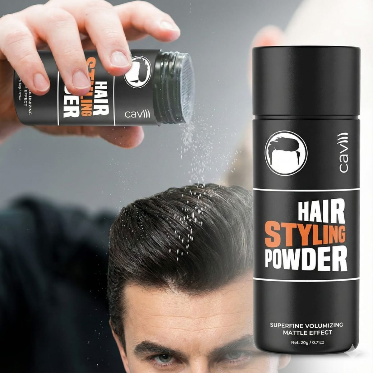 Caviii Superfine Volumizing Matte Effect Hair Styling Powder | Instant Lift & Strong Texture Control (20g) View Gallery - Pakistan