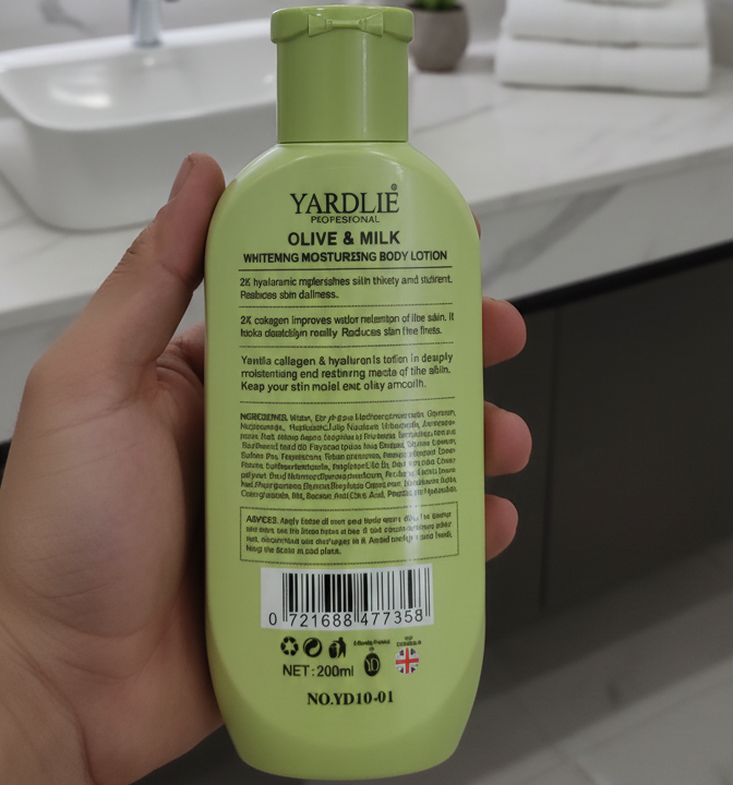 Yardlie Professional Olive Whitening Moisturizing Body Lotion Smooth Application For Skincare - 200ML View Gallery - Pakistan