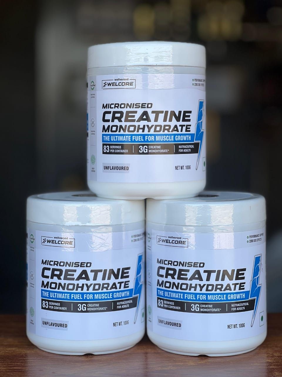 Wellcore Micronised Creatine Monohydrate 83 Servings Perfect Choice For Daily Fitness Needs - 250g
