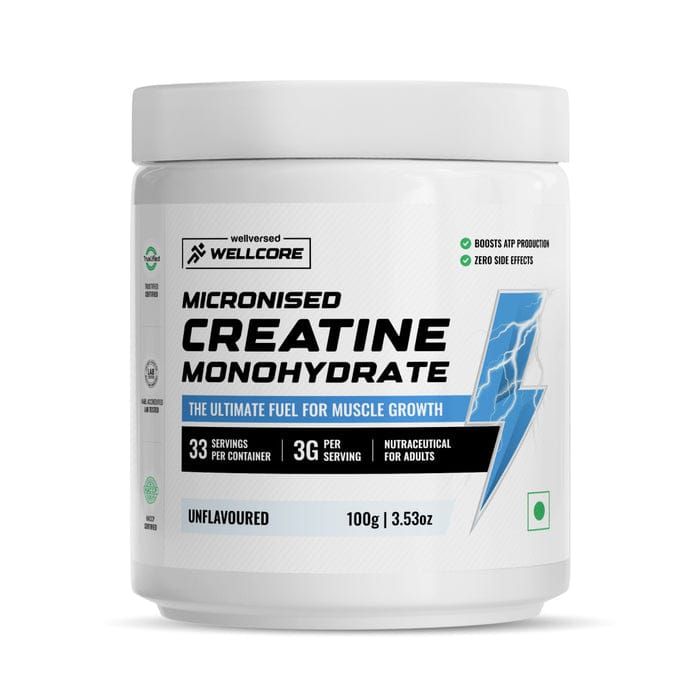Wellcore Micronised Creatine Monohydrate 83 Servings Perfect Choice For Daily Fitness Needs - 250g View Gallery - Pakistan