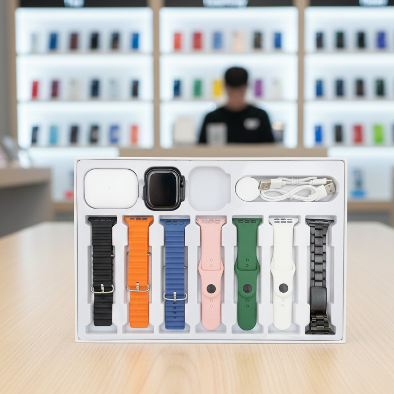 I20 Ultra Max Suit 10 In 1 Smart Watch With Airpods Comfortable Wear Stylish Design For Daily Use And Fashion Needs View Gallery - Pakistan