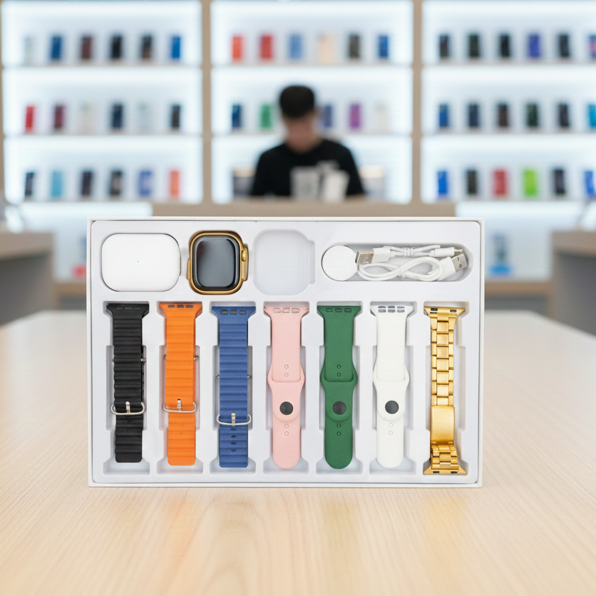 I20 Ultra Max Suit 10 In 1 Smart Watch With Airpods Comfortable Wear Stylish Design For Daily Use And Fashion Needs View Gallery - Pakistan