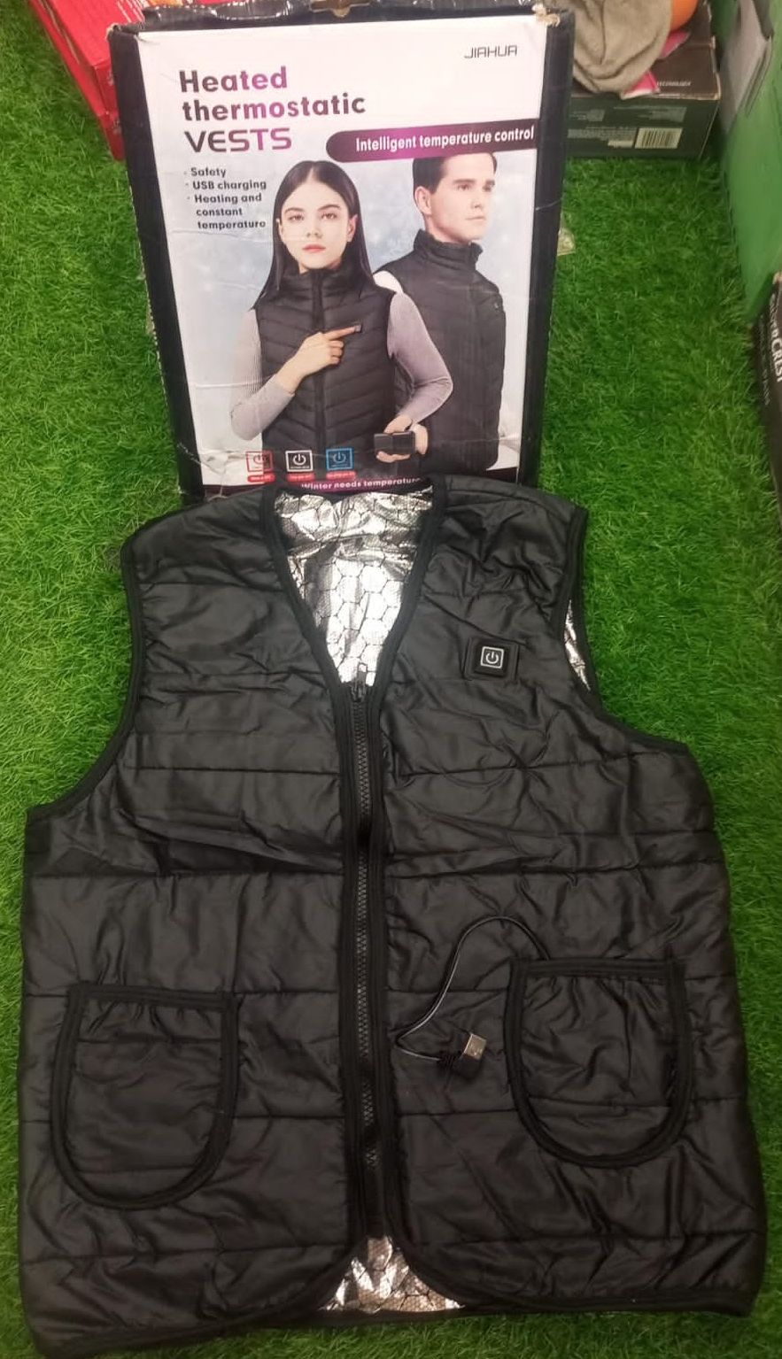Heated Thermostatic Vest Safety USB Charging Heating And Constant Temperature Comfortable Wear View Gallery - Pakistan