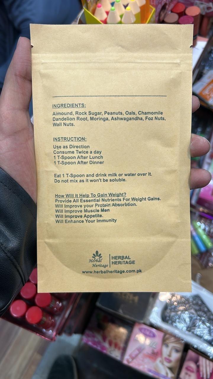 Herbal Heritage Natural Mass Gainer – Dietary Supplement for Healthy Weight Gain & Energy Support- 50Ml View Gallery - Pakistan